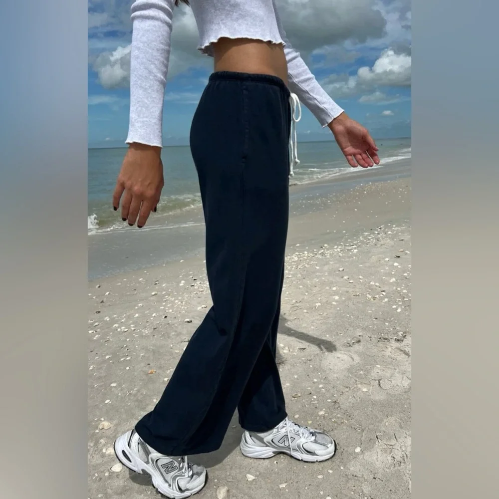 Brandy Melville Black Drawstring Lounge Pants - Picture 2 of 7